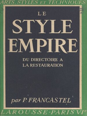 cover image of Le style Empire